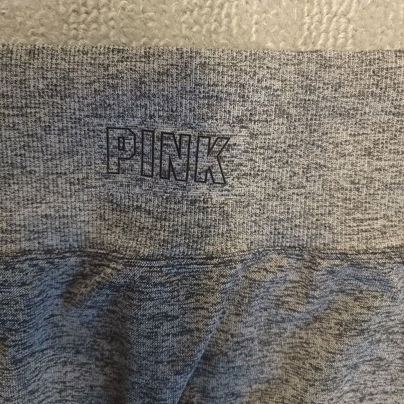 Victoria’s Secret PINK Womens S Leggings Gray Countour Workout Seamless Pants - Picture 4 of 10